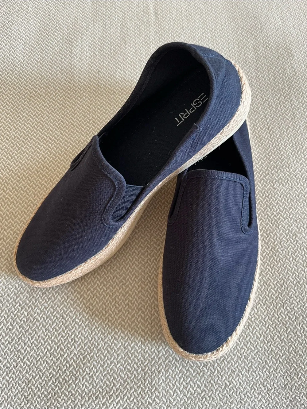 Espirit Women's Nadine Navy Blue Slip On Espadrilles Size 9.5